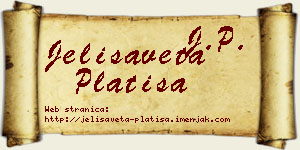 Jelisaveta Platiša vizit kartica